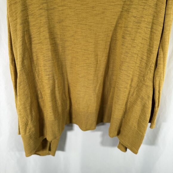 Madewell Cardigan Women's XXS Yellow Open Front Pockets Long Sleeve - Picture 10 of 10